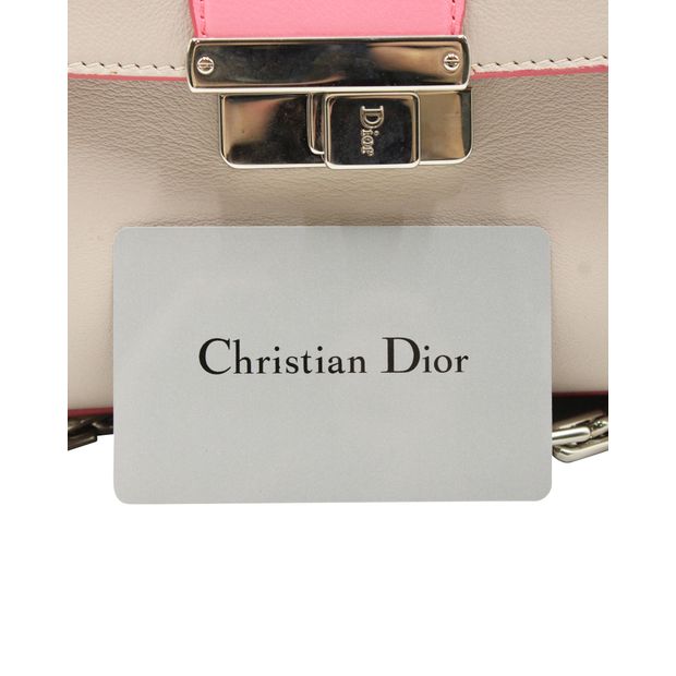 DIOR Beige & Pink ling Shoulder Bag