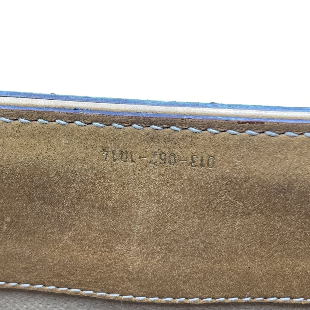 Gucci Vintage Beige Monogram Canvas Train Case Bag with Stripes