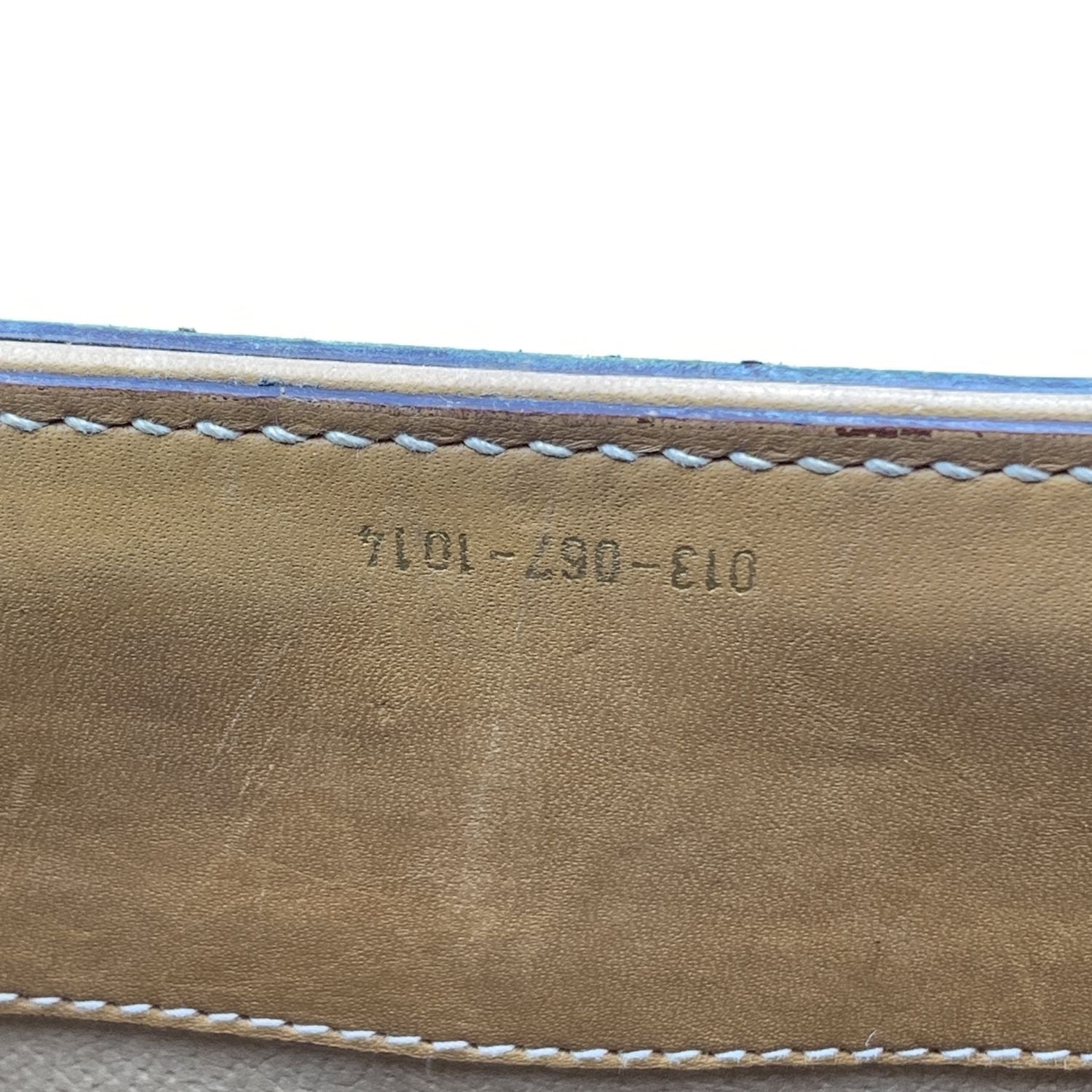Gucci Vintage Beige Monogram Canvas Train Case Bag with Stripes
