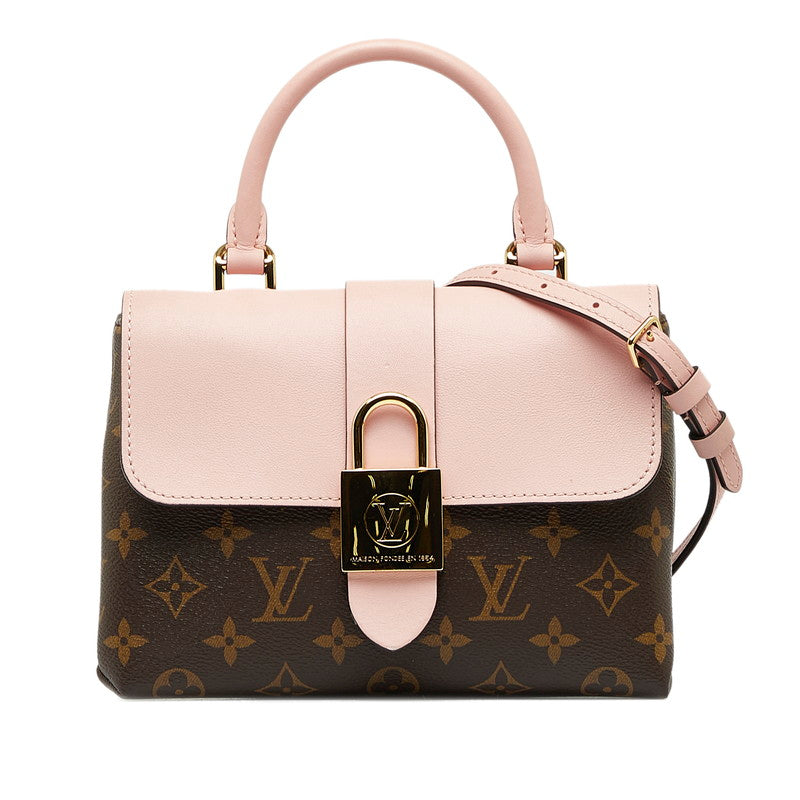 Louis Vuitton Monogram Rocky BB Handbag Shell Bag 2WAY M44080 Brown Pink PVC Leather  Louis Vuitton