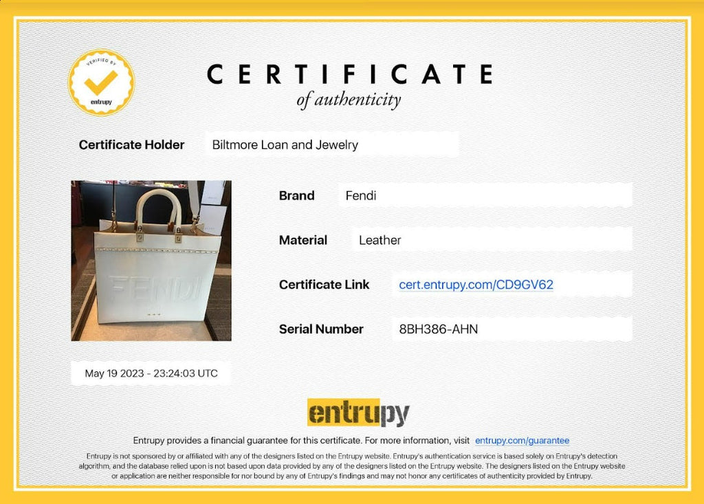 Fendi Sunshine Medium Creme Shopper Tote
