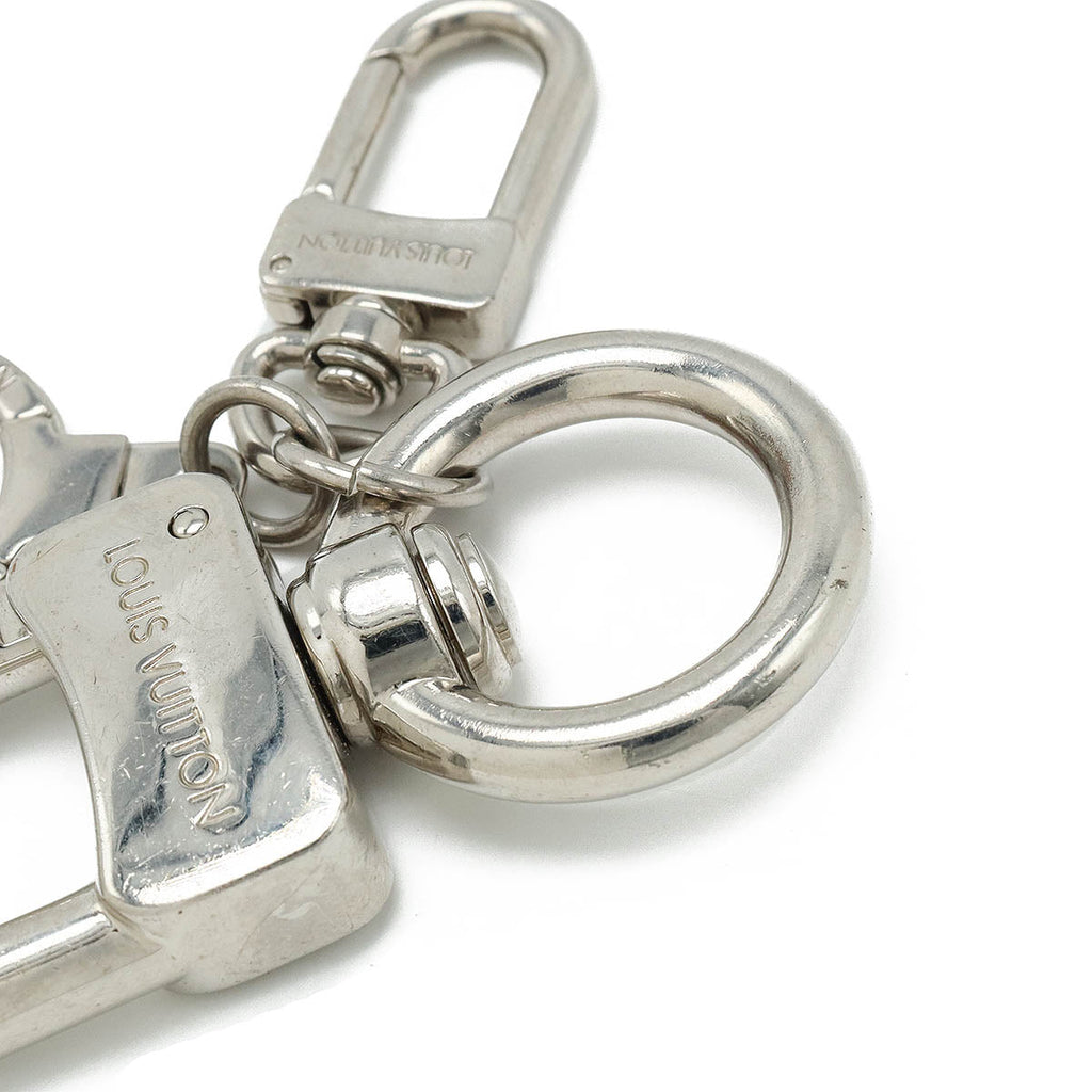 Louis Vuitton Louis Vuitton Anocle Muscotton XL Keyholder Keyling Charm Metal Silver Colour M65769