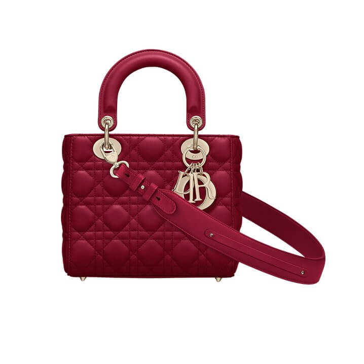 Lady Dior My ABCDi**r Bag Cherry Red Cannage Lambskin