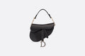 Dior Mini Saddle Bag Black Satin