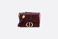 Dior 30 MONTAIGNE BAG Burgundy Box Calfskin