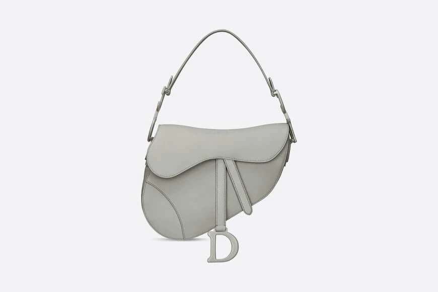 Dior Saddle Bag Gray Ultramatte Calfskin