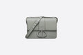 Dior 30 Montaigne Bag Gray Ultramatte Grained Calfskin