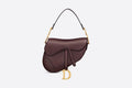 Dior Saddle Bag Amaranth Grained Calfskin