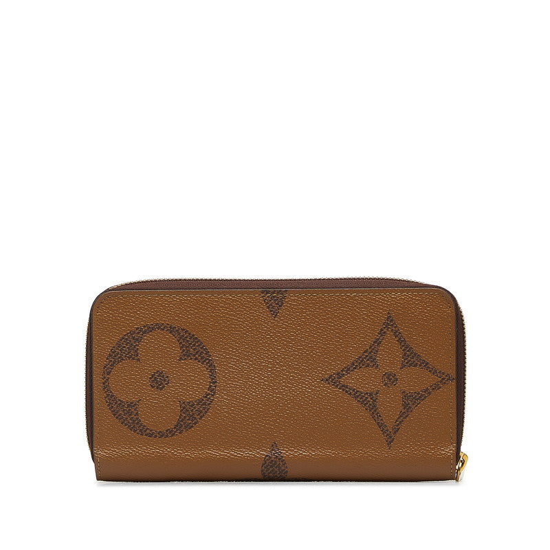 Louis Vuitton Monogram Giant Reverse Zippie Wallet Long Wallet M69353 Brown PVC Leather  Louis Vuitton