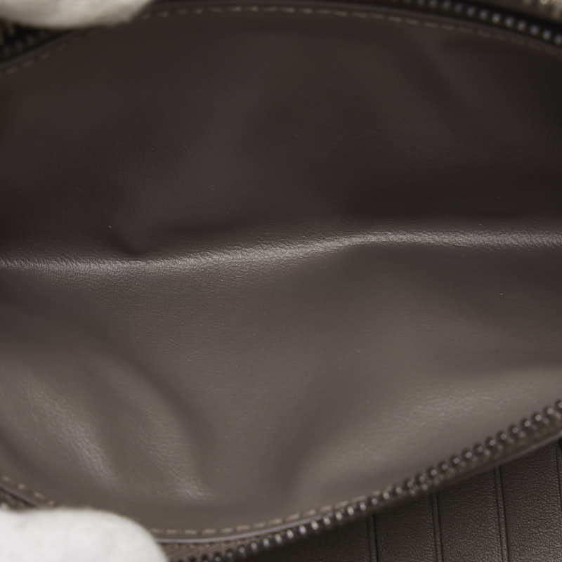 Louis Vuitton Damiere Amphini Vertical Zippie Wallet Round  Long Wallet N62235 Meteor Brown Leather Men LOUIS VUITTON