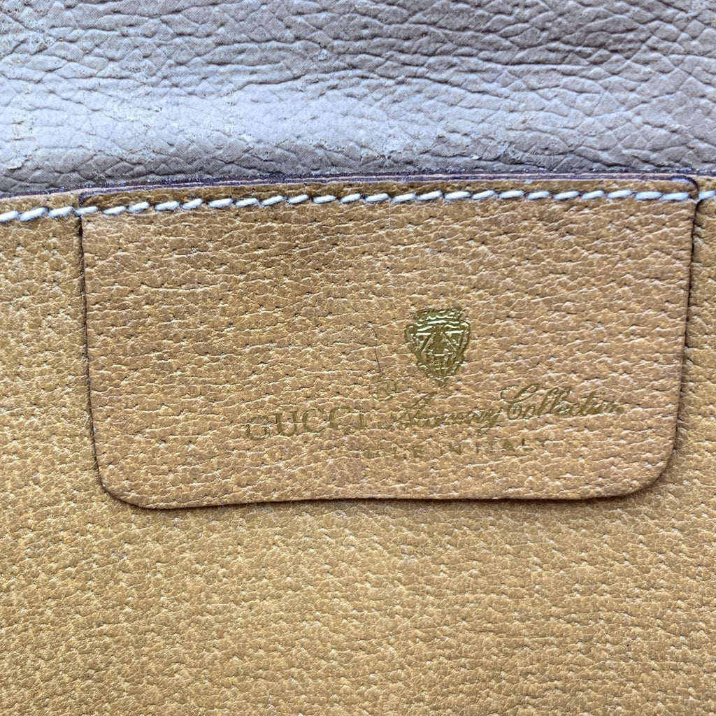Gucci Vintage Beige Monogram Canvas Small Crossbody Bags