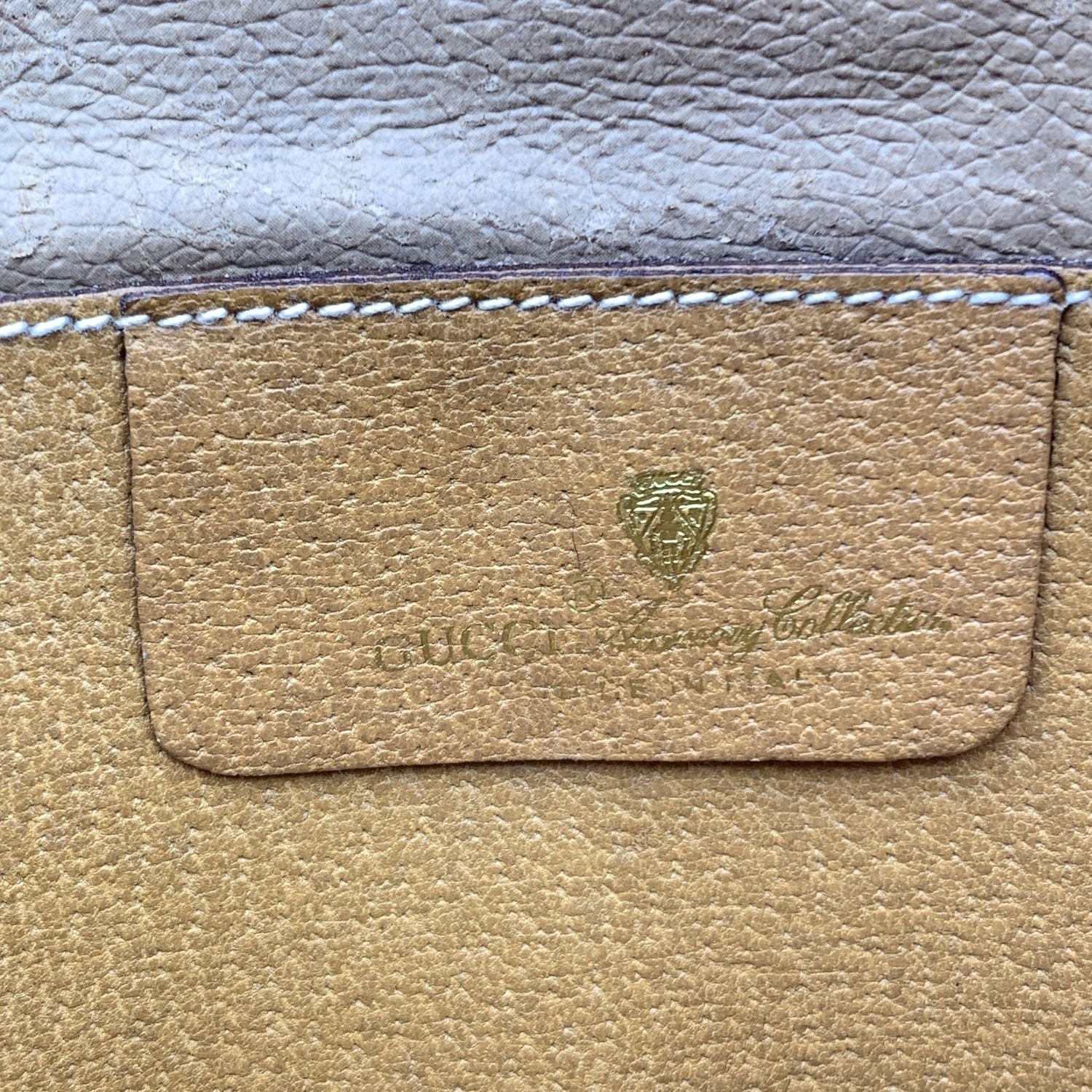 Gucci Vintage Beige Monogram Canvas Small Crossbody Bags