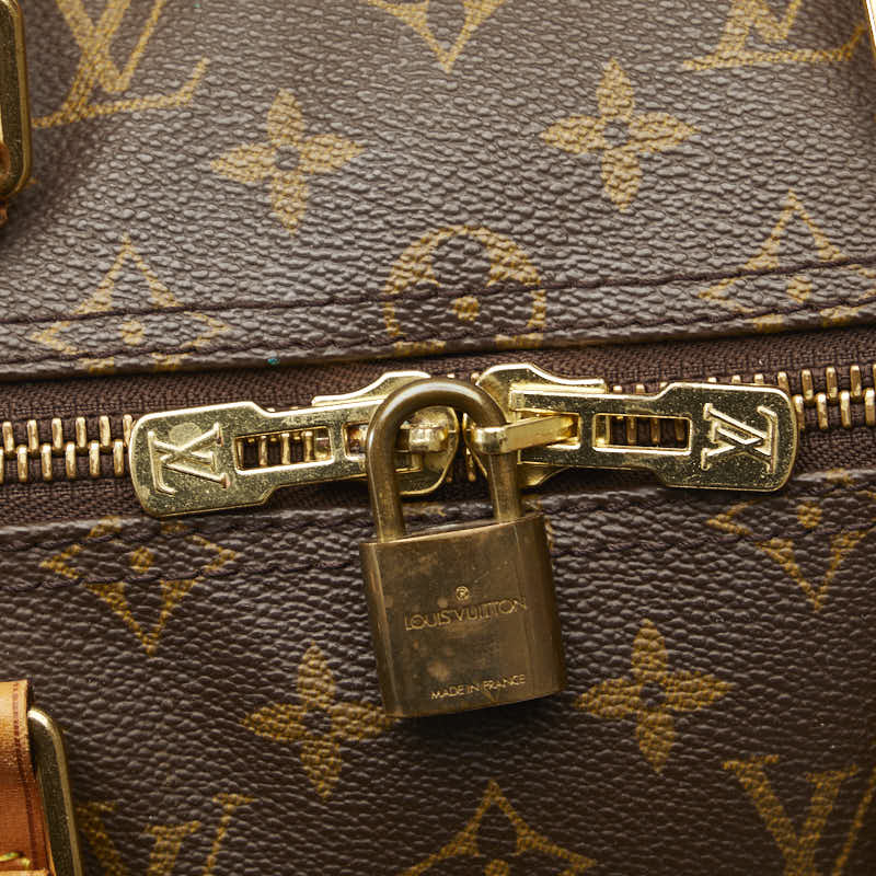 Louis Vuitton Monogram Keepall 50 Boston Bag M41426 Brown PVC Leather  Louis Vuitton