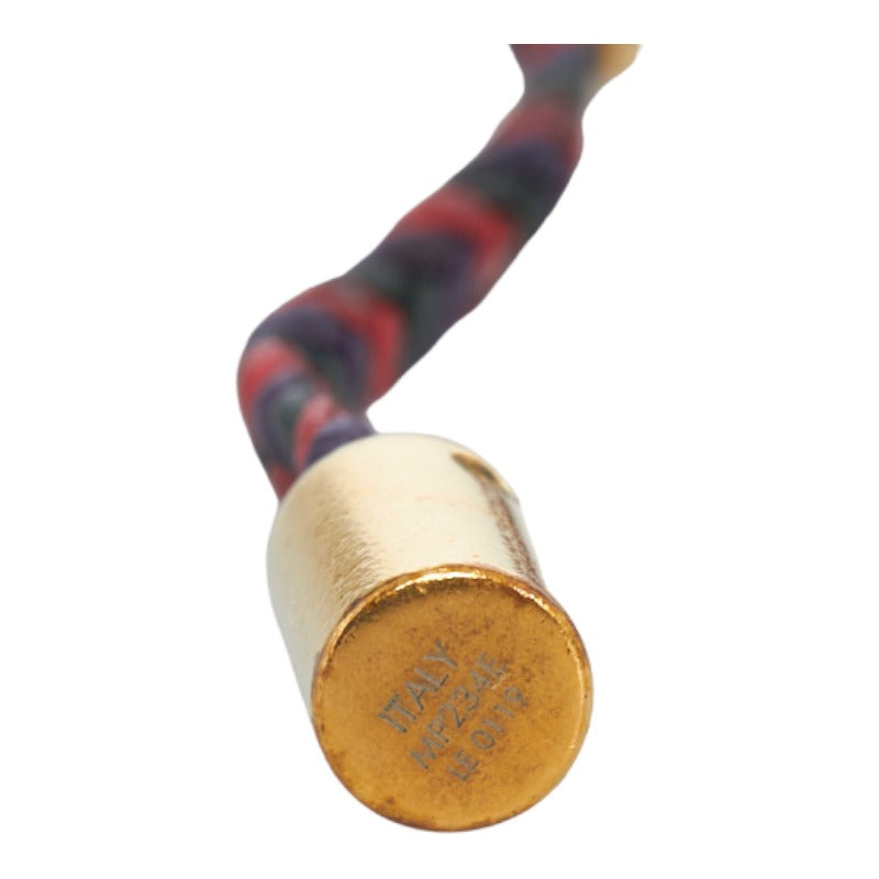 Louis Vuitton Bracelet MP234E Red Black Gold Leather  Louis Vuitton
