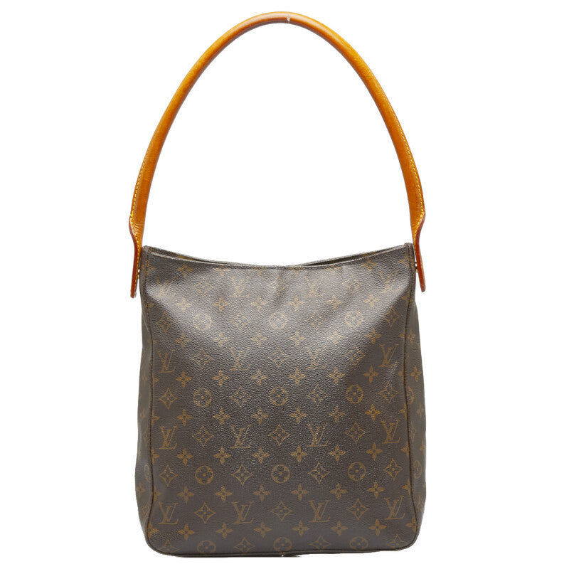 Louis Vuitton Monogram Lo-Ping GM Shoulder Bag M51145 Brown PVC Leather  Louis Vuitton