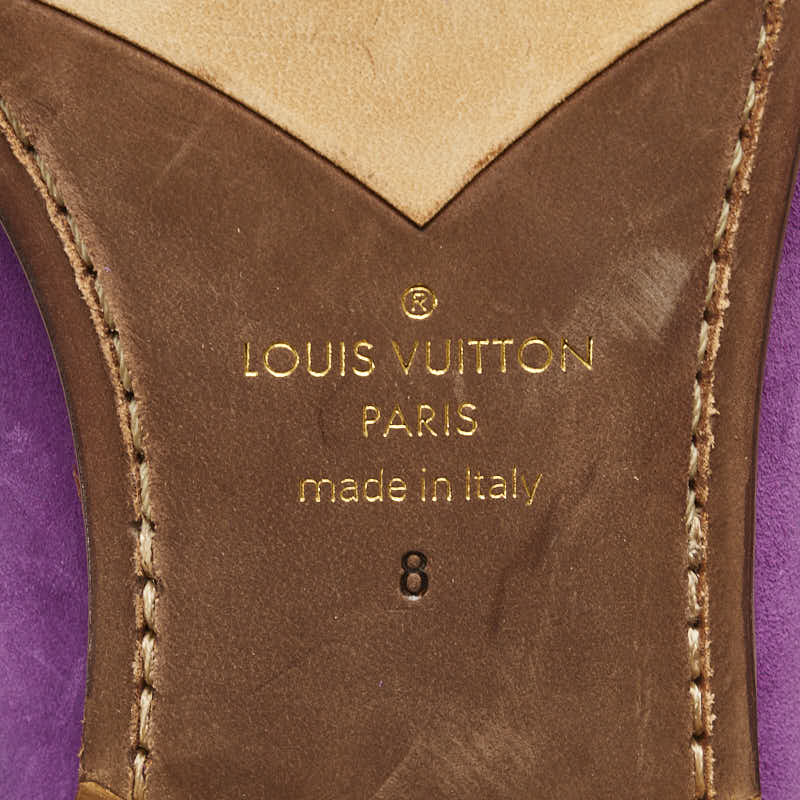 Louis Vuitton Mens Loafers DI1118 Suede Purple