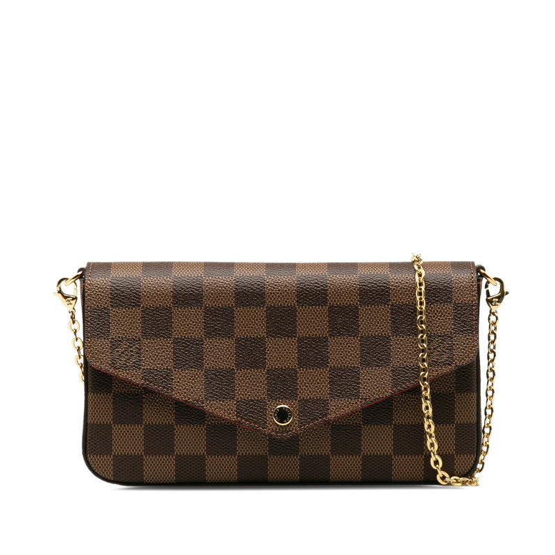 Louis Vuitton Louis Vuitton Damière N63032 Shoulder Bag PVC/Leather Brown