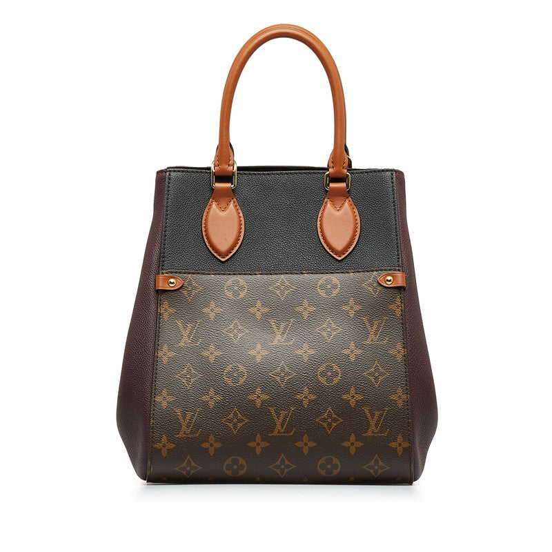 Louis Vuitton Monogram Foldtott MM Handbag 2WAY M45409 Wine Red PVC Leather  Louis Vuitton