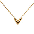 Louis Vuitton Necklace V Logo M61083 Gold Ladies