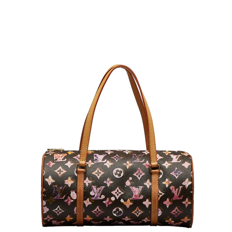 Louis Vuitton Monogram Water Colour Papillon 30 Shoulder Bag M95753 Brown Pink PVC Leather  Louis Vuitton