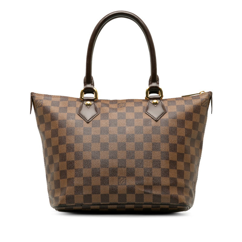 Louis Vuitton Damier Saleya PM Tote Handbag N51183 Brown