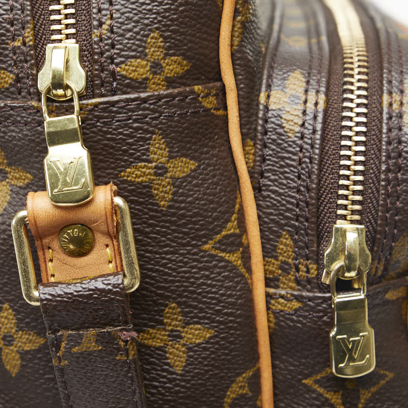 Louis Vuitton Monogram Nile Sliding Shoulder Bag M45244 Brown PVC Leather  Louis Vuitton