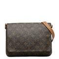 Louis Vuitton Monogram Muset Tango Short Shoulder Bag M51257 Brown PVC Leather  Louis Vuitton