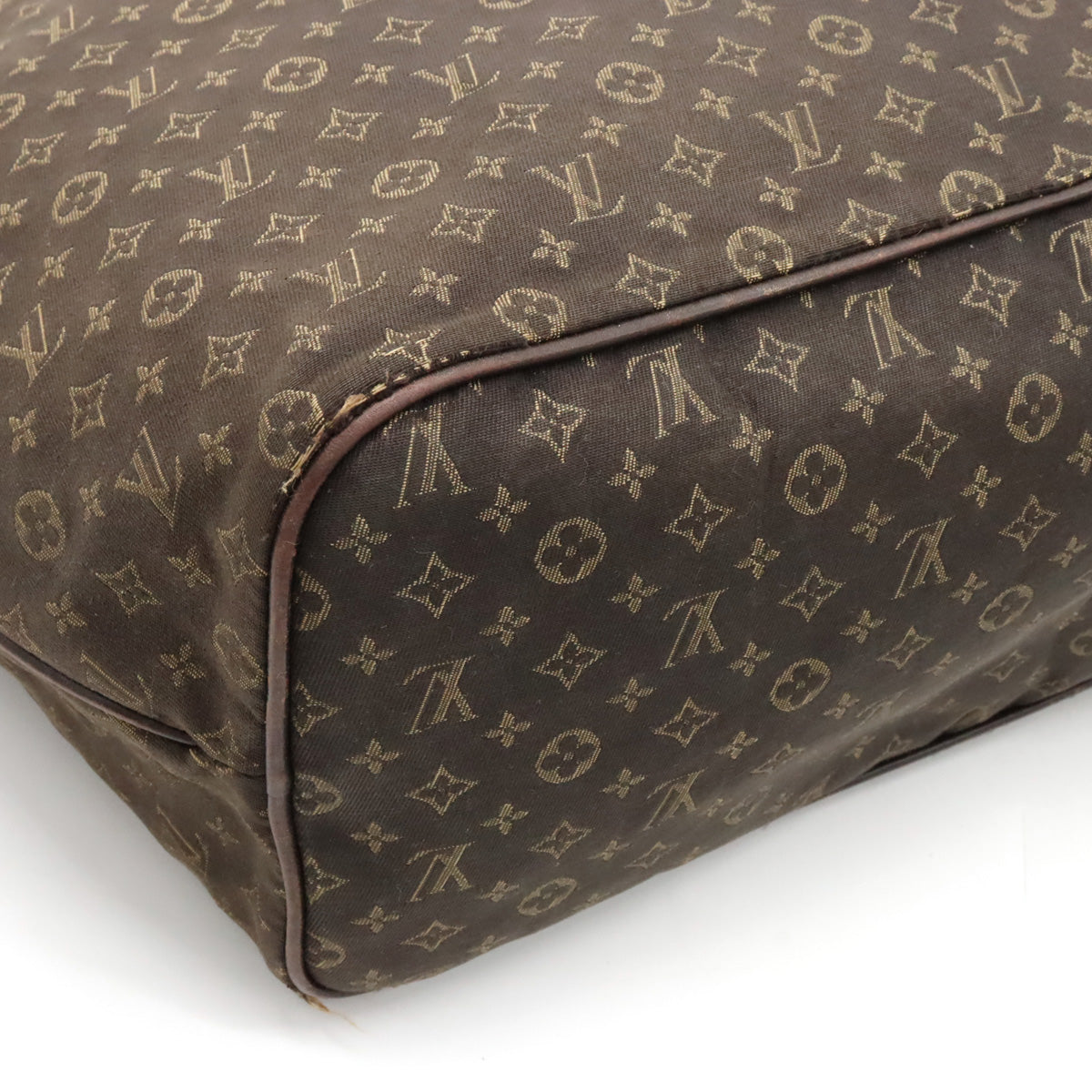 Louis Vuitton Louis Vuitton Monogram Idil Newarf MM Tortoise Bag Linen Huzan Brown M40513