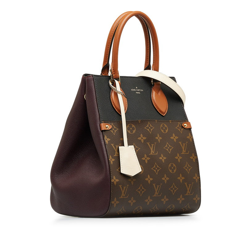 Louis Vuitton Monogram Foldtott MM Handbag 2WAY M45409 Wine Red PVC Leather  Louis Vuitton