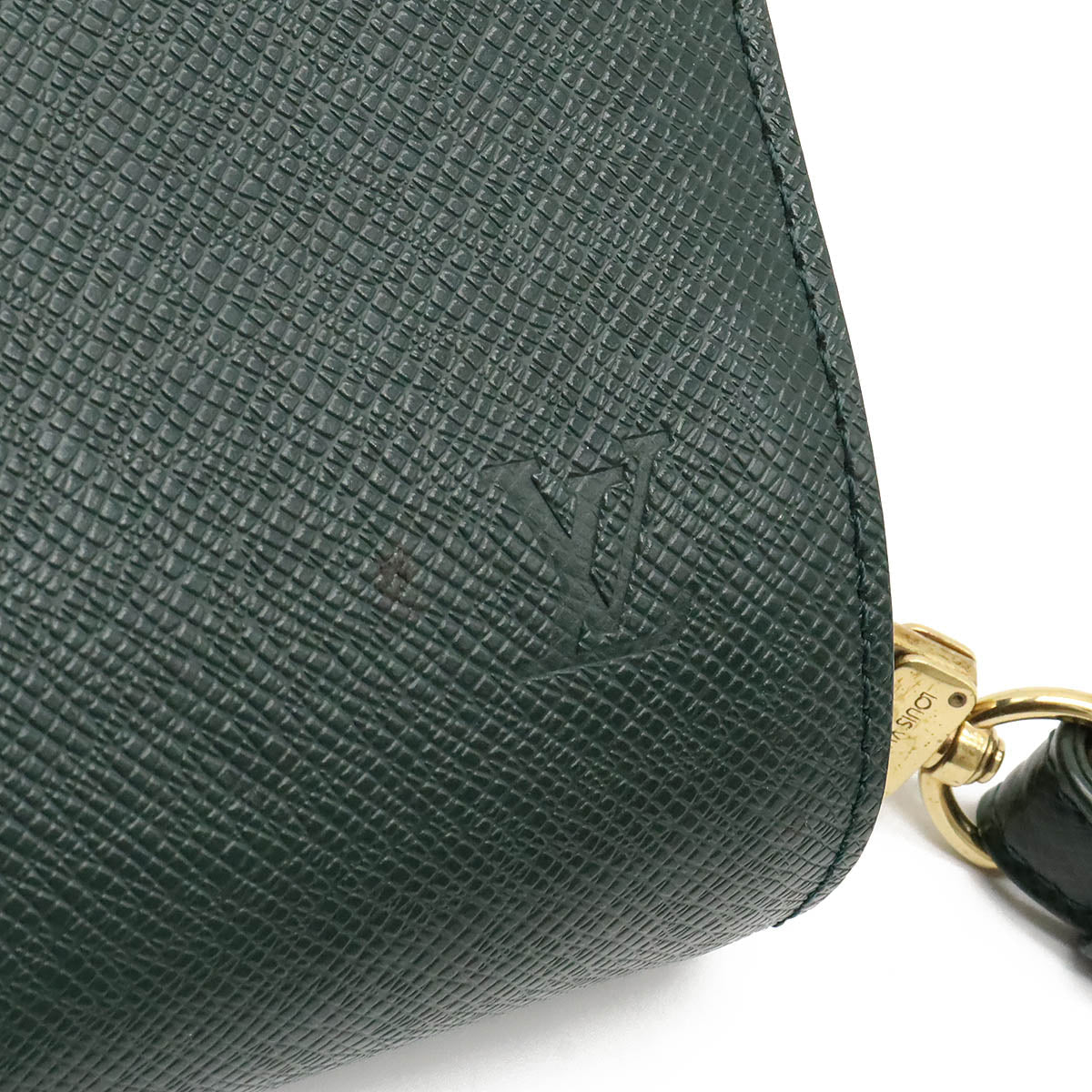 LOUIS VUITTON Louis Vuitton Tiger Bicycle Second Bag  Handbag Leather Episeas Deep Green Gold  M30184