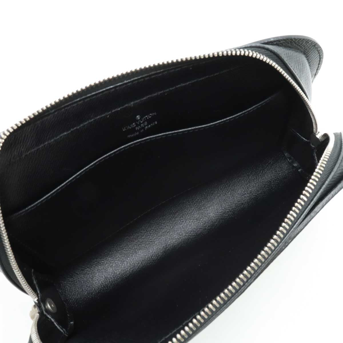 LOUIS VUITTON Louis Vuitton Tiger Bicycle Second Bag Cracks Bag Black Black Without Beta M30182