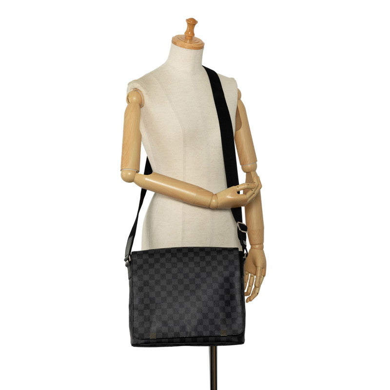 Louis Vuitton Monogram Eclipse District MM Shoulder Bag M45271 Black  Men's