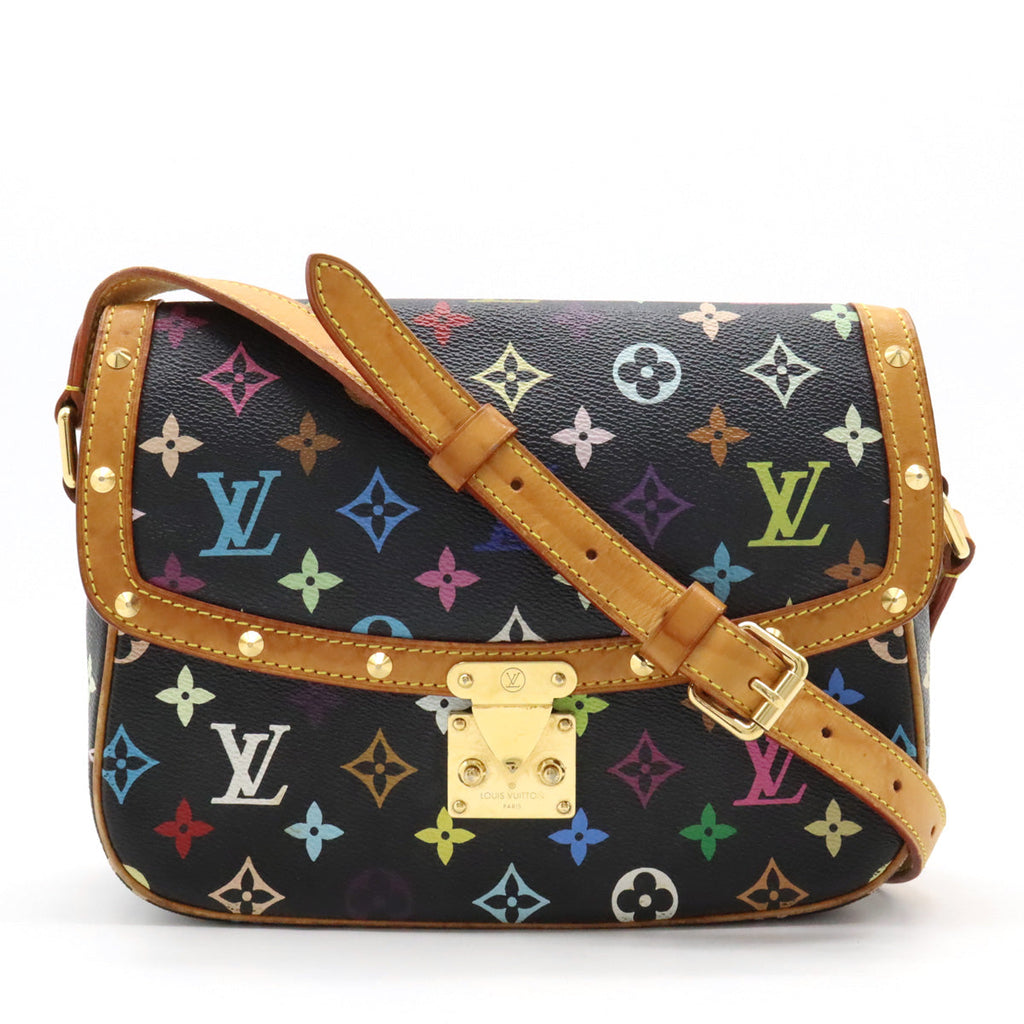 Louis Vuitton Monogram Multicolor Soloney Shoulder Bag Noir Black M92639