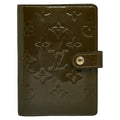 Louis Vuitton Monogram Verne Agenda PM Handbook Cover R21063 Verne Bronze Karki Patent Leather Ladies Louis Vuitton