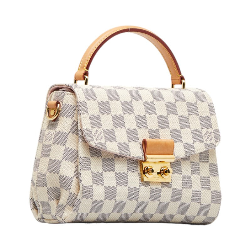 Louis Vuitton Louis Vuitton Damière Azur N41581 Handbag PVC/Laser White