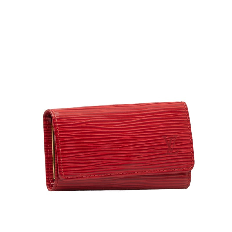 Louis Vuitton Epic Multicle 4 Keycase Keeper M6382E Castilian Red Leather  Louis Vuitton