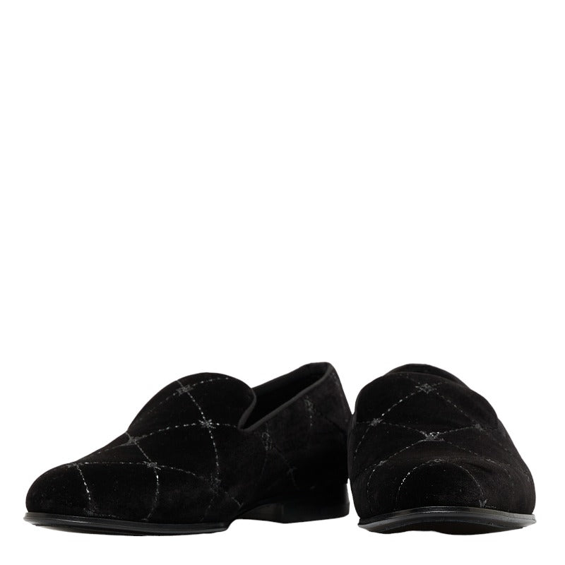 Louis Vuitton Mens Loafers in Velvet Black BM 0149