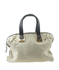 Fendi 8bl114 Chameleon Grey Canvas Satchel