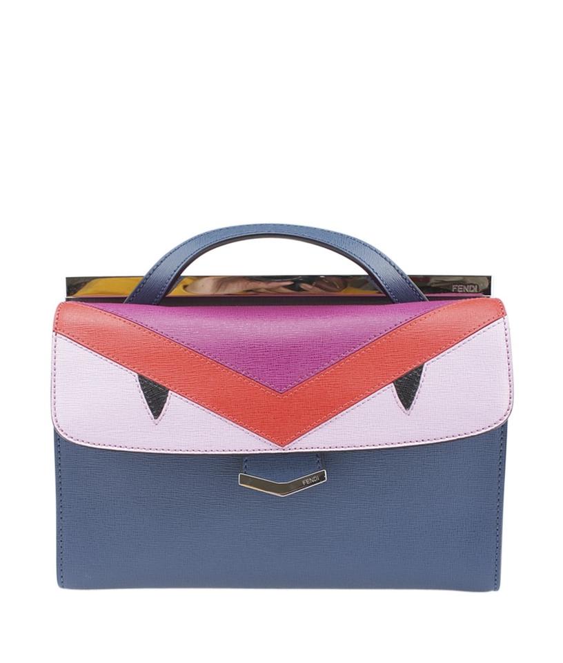 Fendi 8b Demi Jour Color Block Multi-color Leather Shoulder Bag