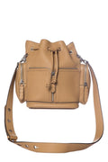 Fendi Bucket Bag Tresor Grande Dark Honey Calfskin Leather Tote