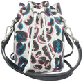 Fendi Bucket Leopard-print Multicolor Calfskin Shoulder Bag