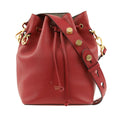 Fendi Grande Mon Tresor Red Leather Shoulder Bag