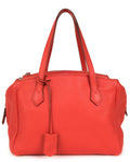 Fendi 'selleria' Red Leather Shoulder Bag