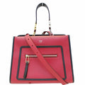 Fendi Shoulder Bag Runway Red Leather Tote