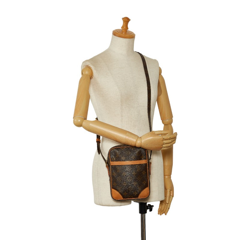 Louis Vuitton Monogram Danube Slipper Shoulder Bag M45266 Brown PVC Leather  Louis Vuitton