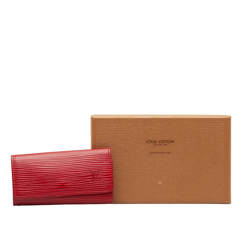 Louis Vuitton Epic Multicle 4 Keycase Keeper M6382E Castilian Red Leather  Louis Vuitton