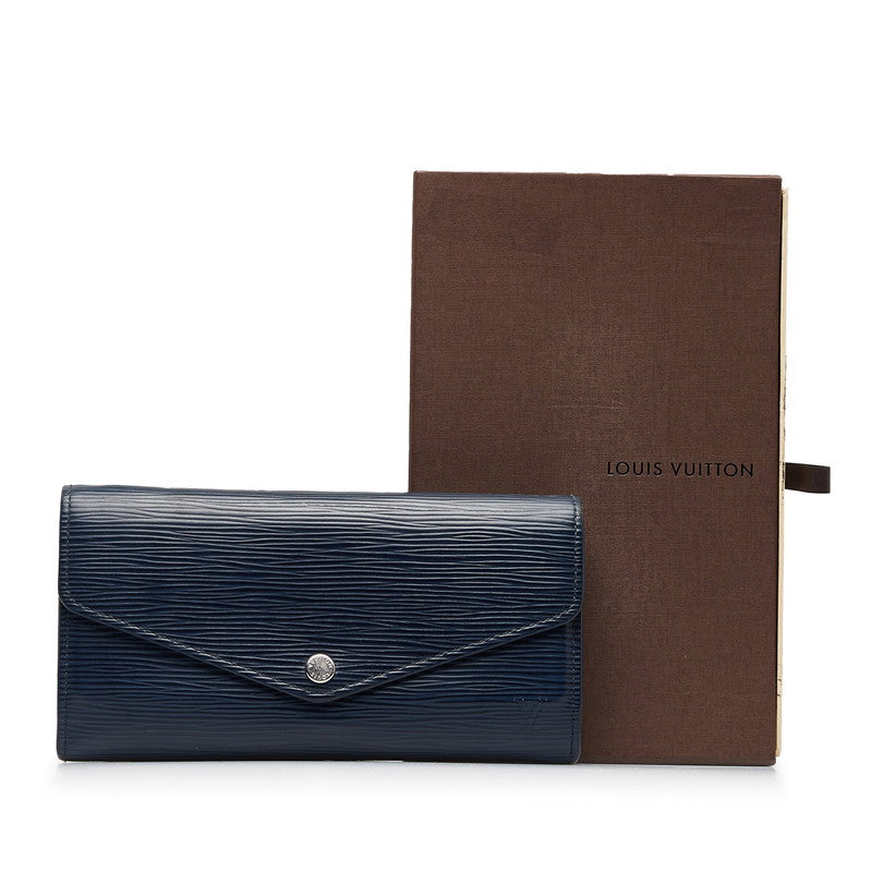 Louis Vuitton Sarah Long Wallet in Epi Indigo Blue M60585
