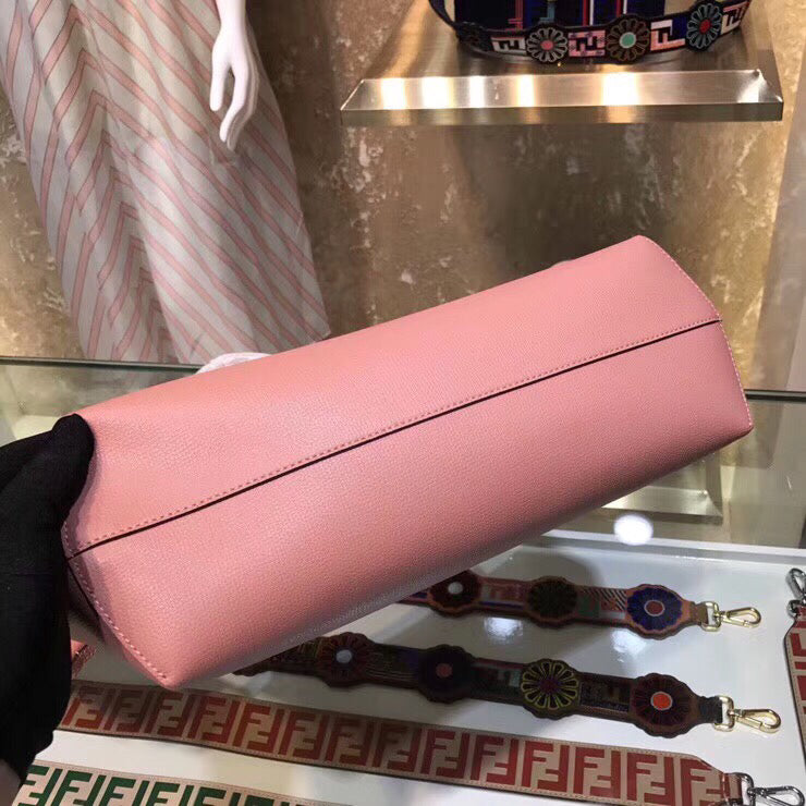 Fendi Pink Kan I F Logo Shopper Bag