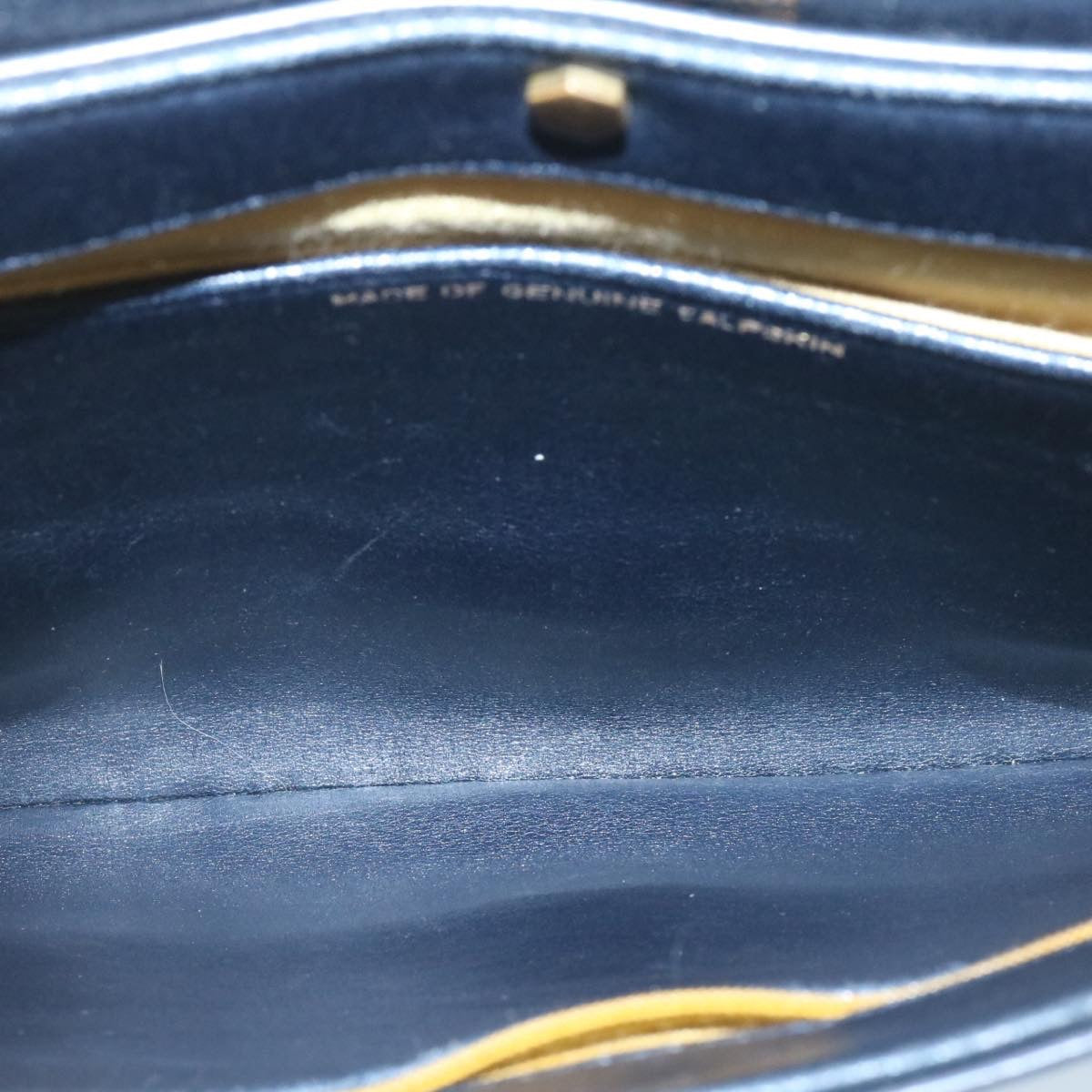 CHRISTIAN DIOR Trotter Canvas Shoulder Bag PVC Leather Blue Auth am1903g