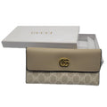 Gucci 3 Fold Wallet Beige Centre